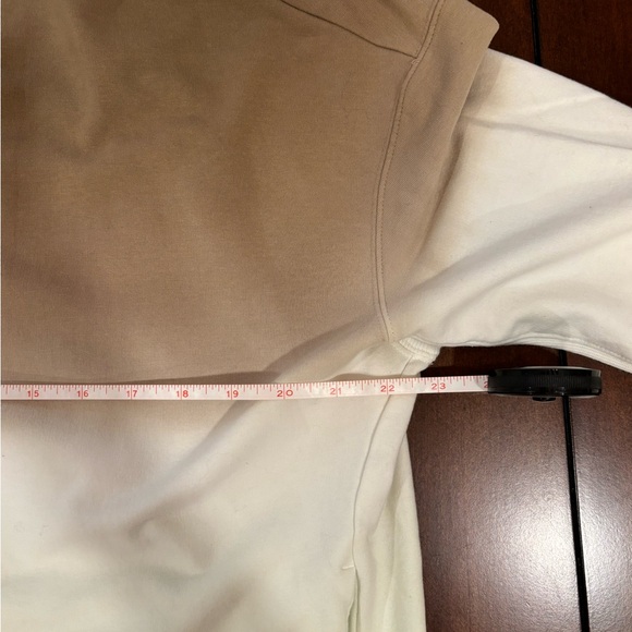 Women's Crew Neck Sweatshirt Thumbholes and Pockets Olive Mint Dip Dye L/XL - Picture 9 of 10